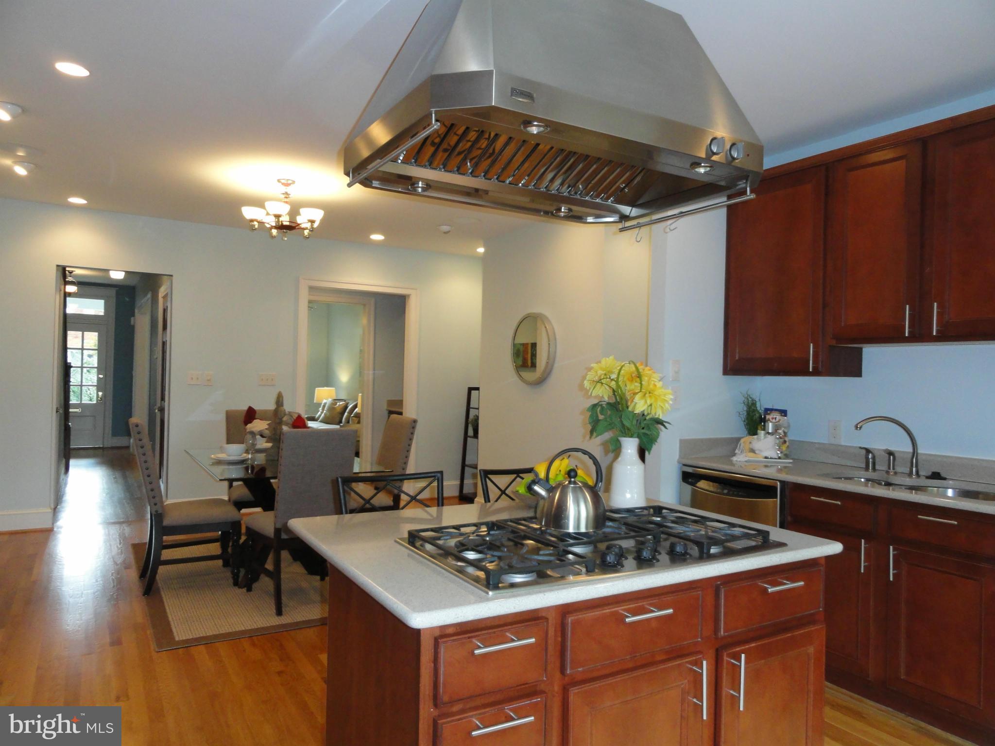 2443 Tunlaw Road Northwest Washington, DC 20007 - Photo 29 of 30 Kitchen & Dining Room with open floor plan