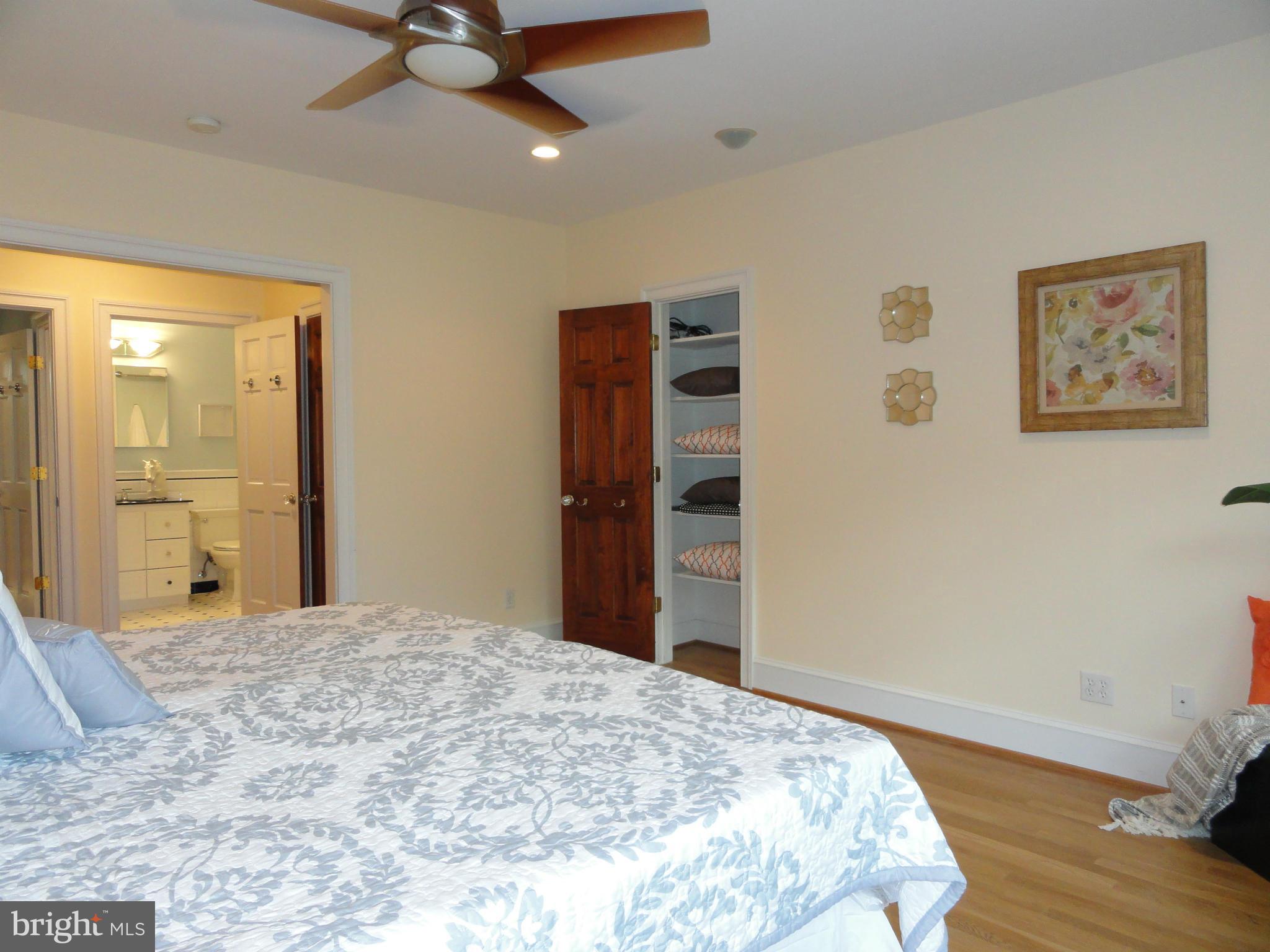 2443 Tunlaw Road Northwest Washington, DC 20007 - Photo 17 of 30 Mstr Bedroom w/2 Walk-in Closets & Linen Closet