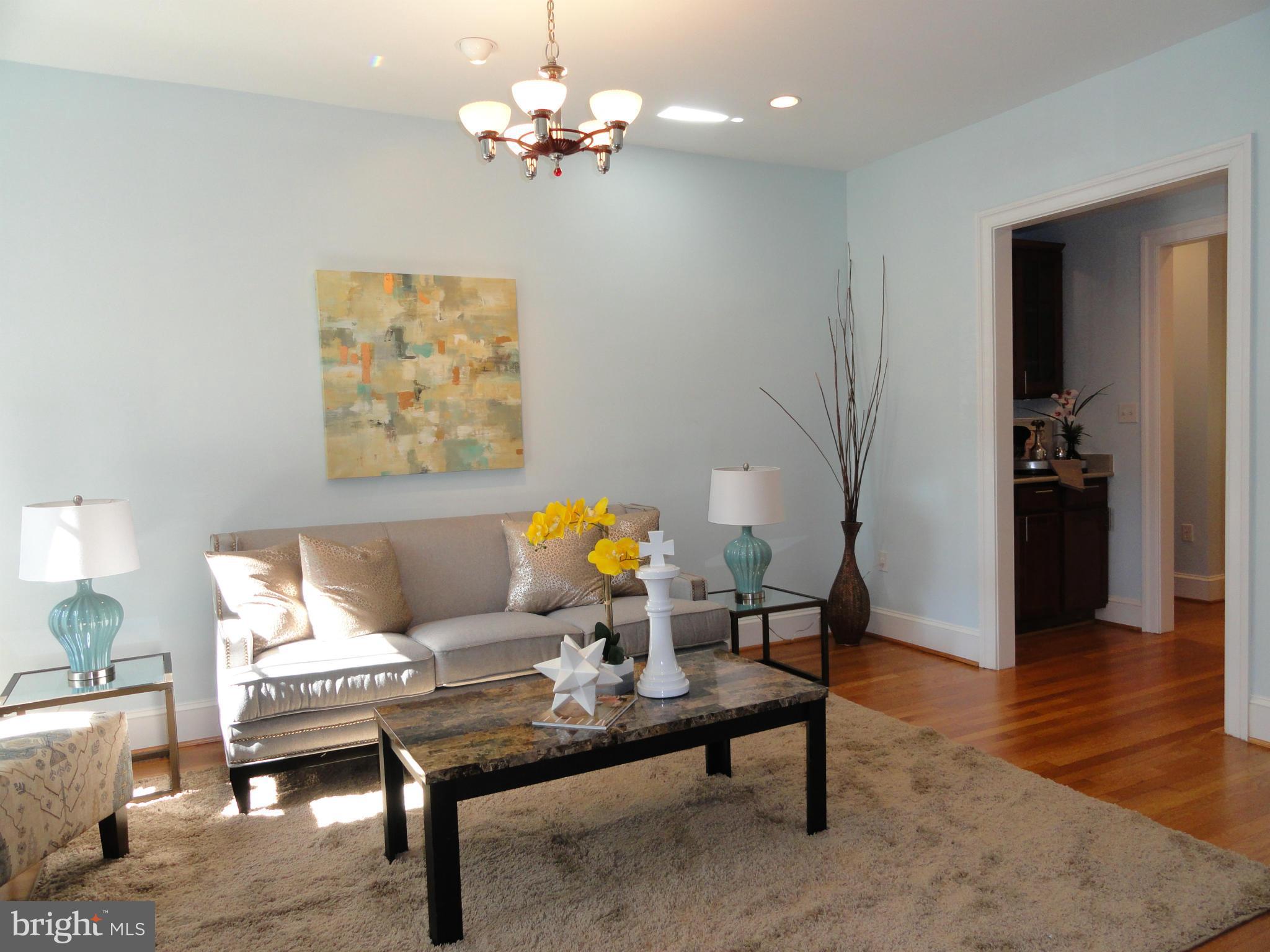 2443 Tunlaw Road Northwest Washington, DC 20007 - Photo 3 of 30 Open & Spacious Living Room