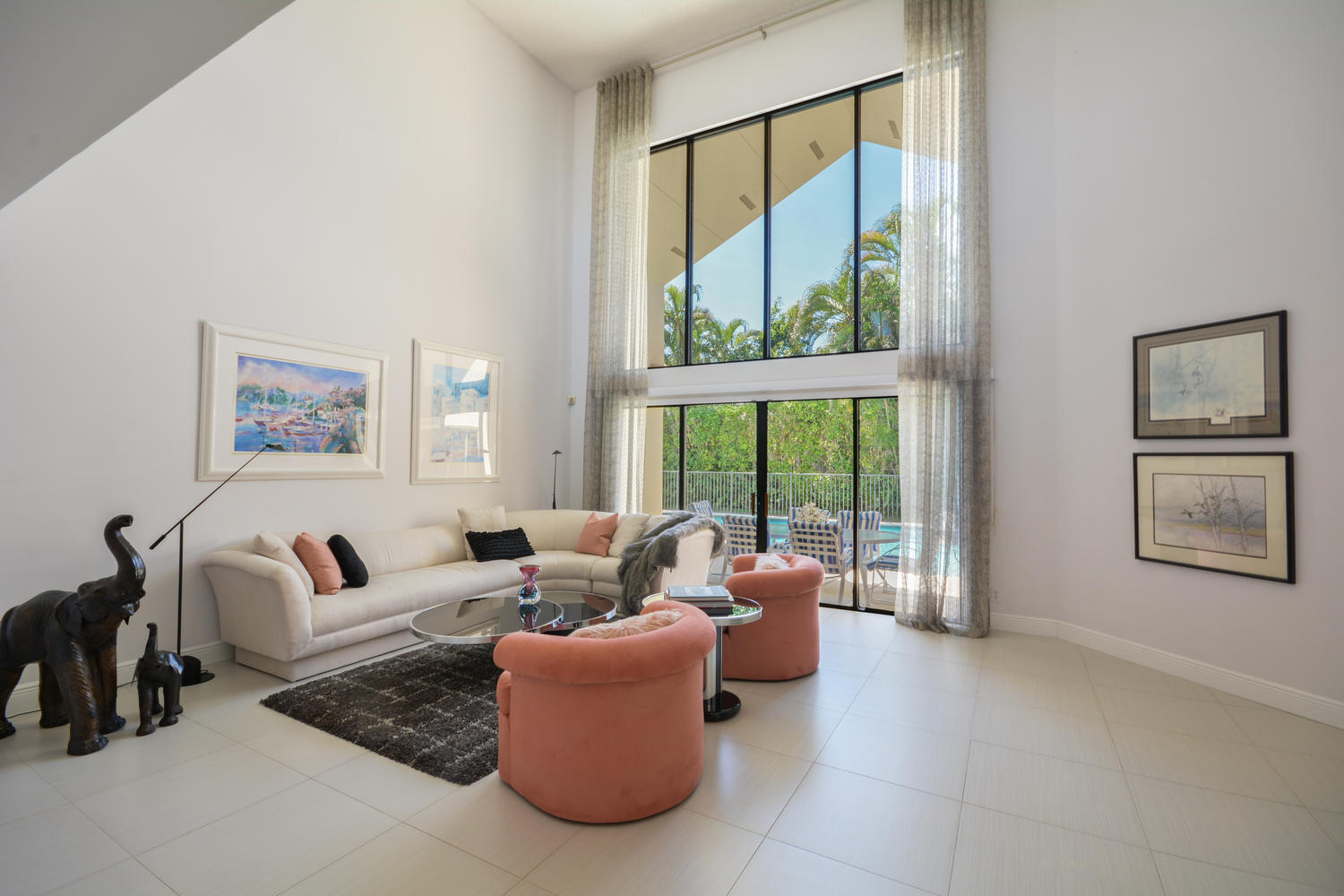 4801 Northwest 25th Way Boca Raton, FL 33434 - Photo 8 of 51 2-Story Wall of Windows in Living Room