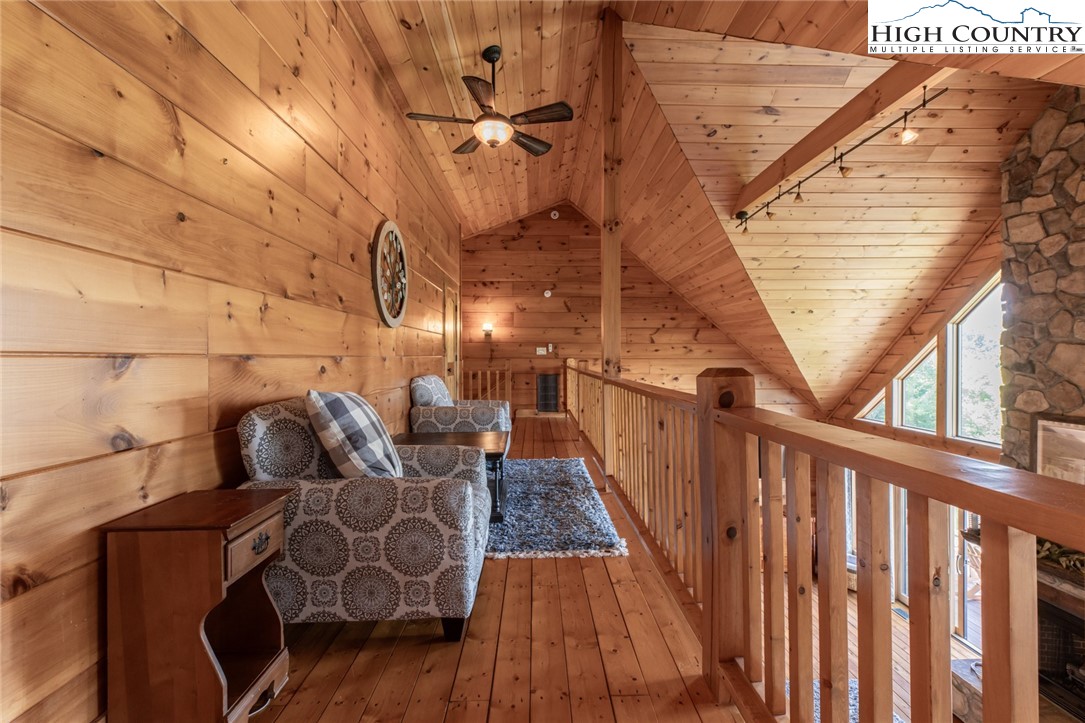 595 Little Squirrel Creek Road Newland, NC 28657 - Photo 25 of 49 a view of balcony with furniture