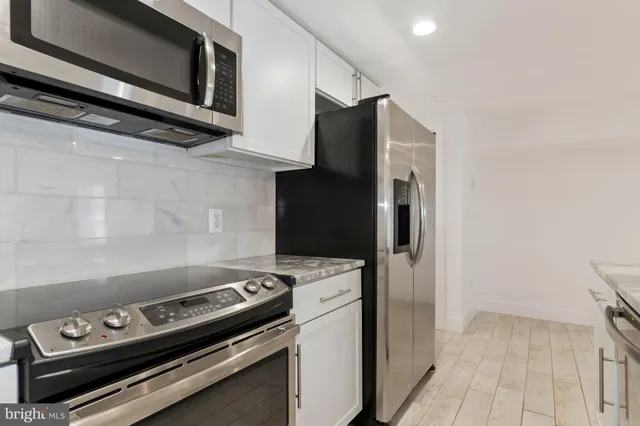 a view of kitchen appliances