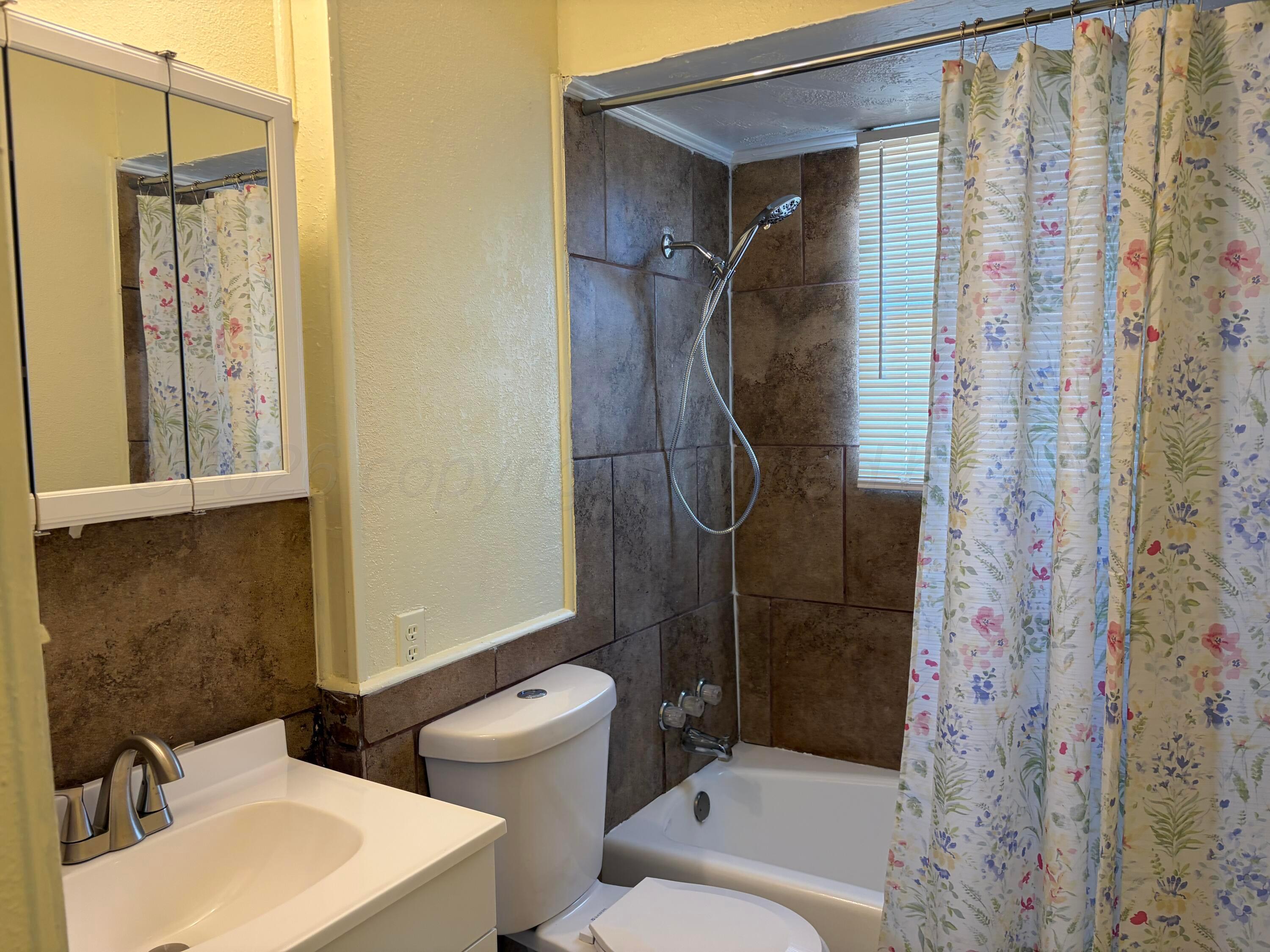 1012 Harper Street Amarillo, TX 79107 - Photo 13 of 24 a bathroom with a sink toilet and shower