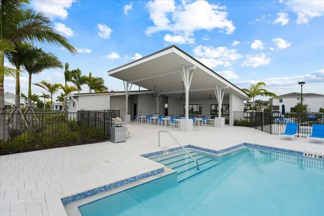a outdoor space with patio furniture