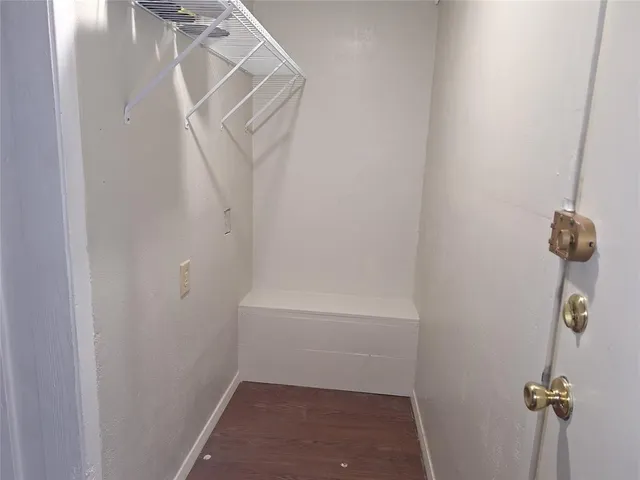 a view of a walk in closet