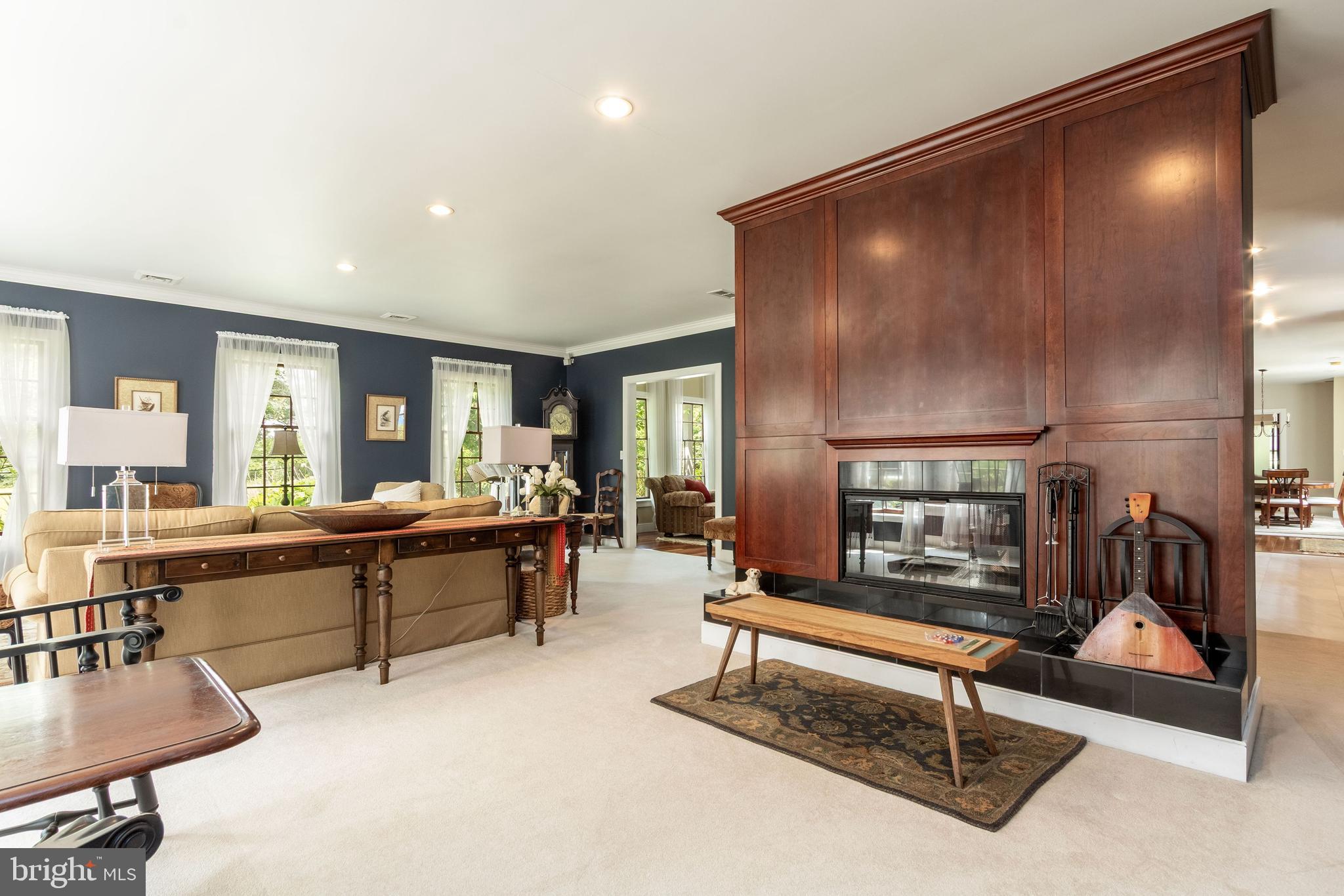 80 Linvale Road Ringoes, NJ 08551 - Photo 20 of 47 a living room with furniture and a fireplace