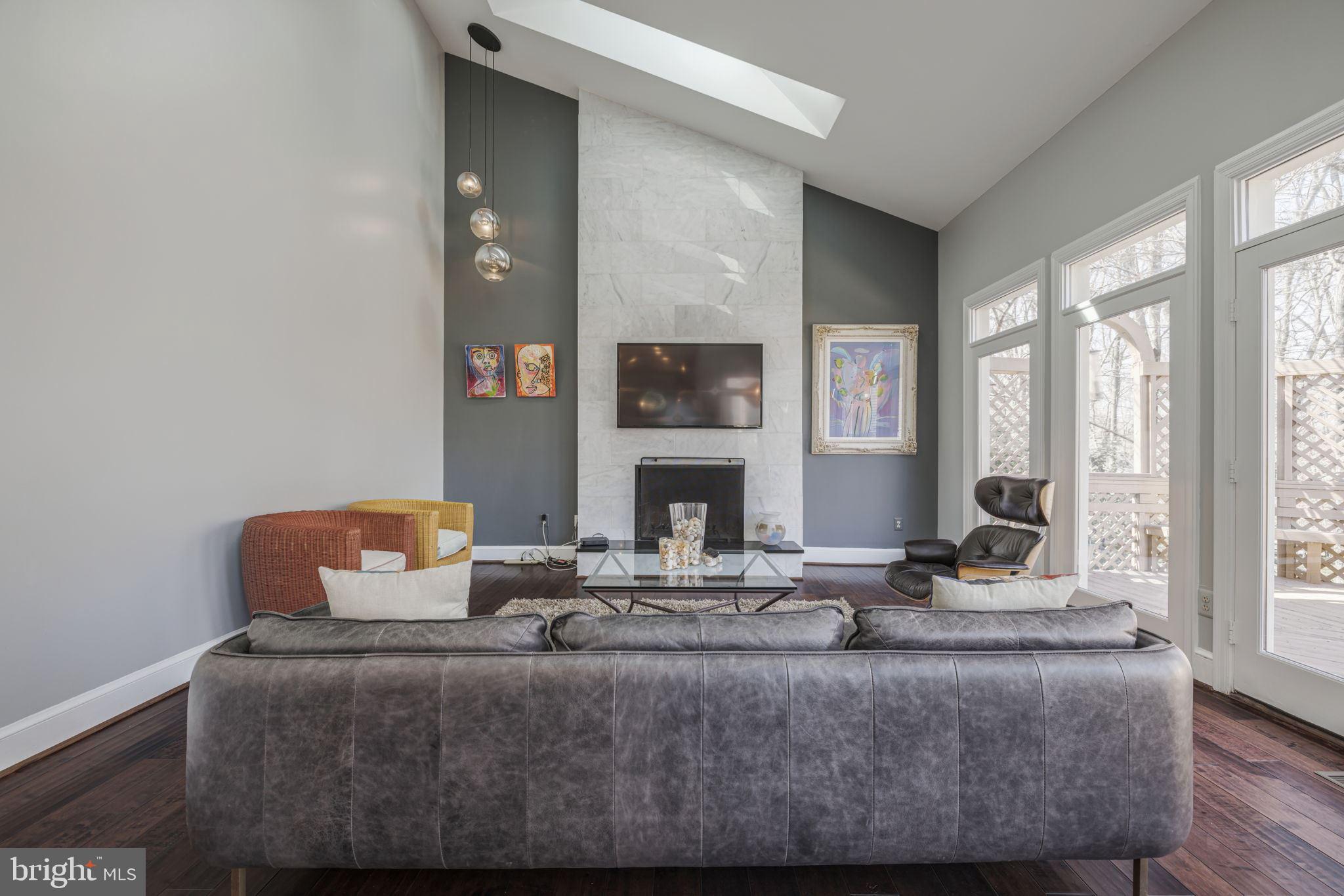 9800 Hall Road Potomac, MD 20854 - Photo 6 of 59 marble fireplace wall,