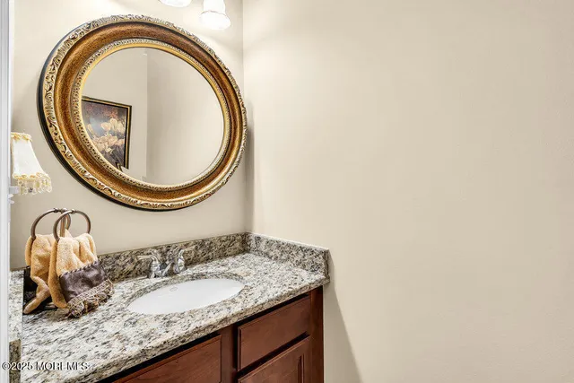 a bath tub sitting next to a window