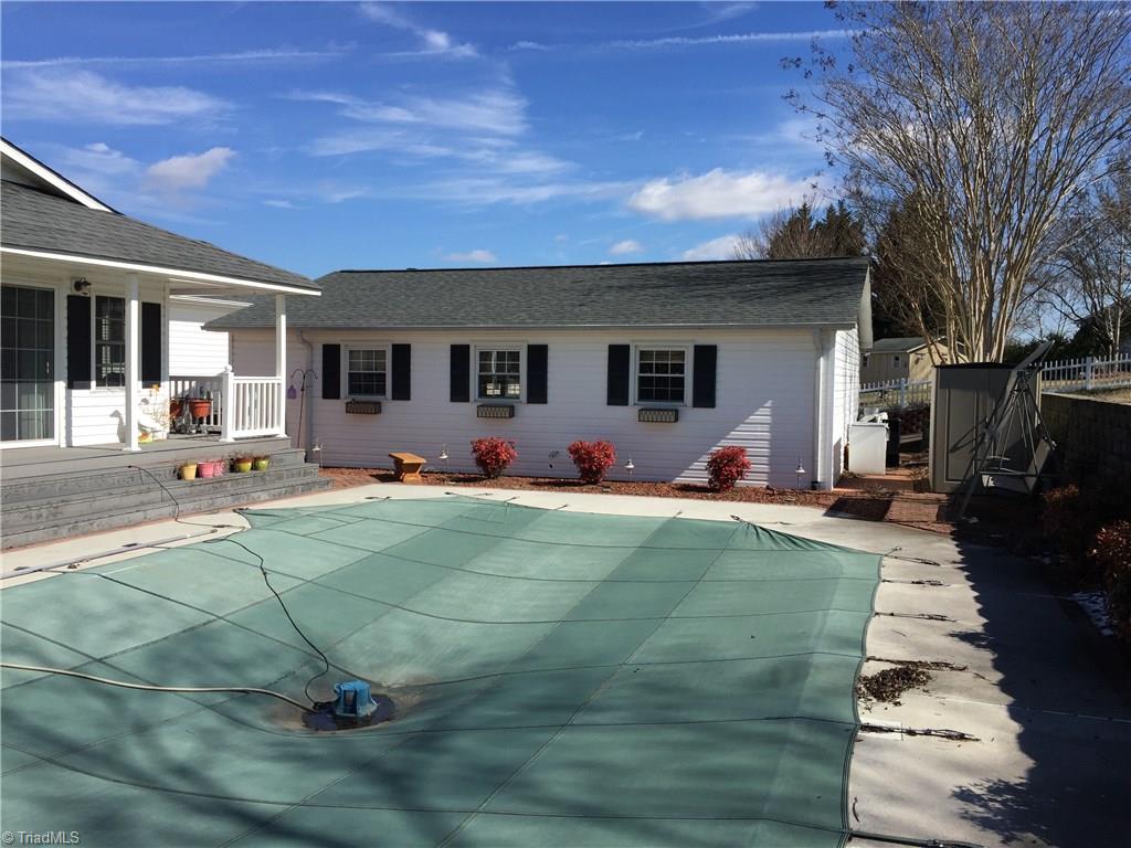 878 Mountain View Road King, NC 27021 - Photo 28 of 30 Pool area and detached garage (back side)