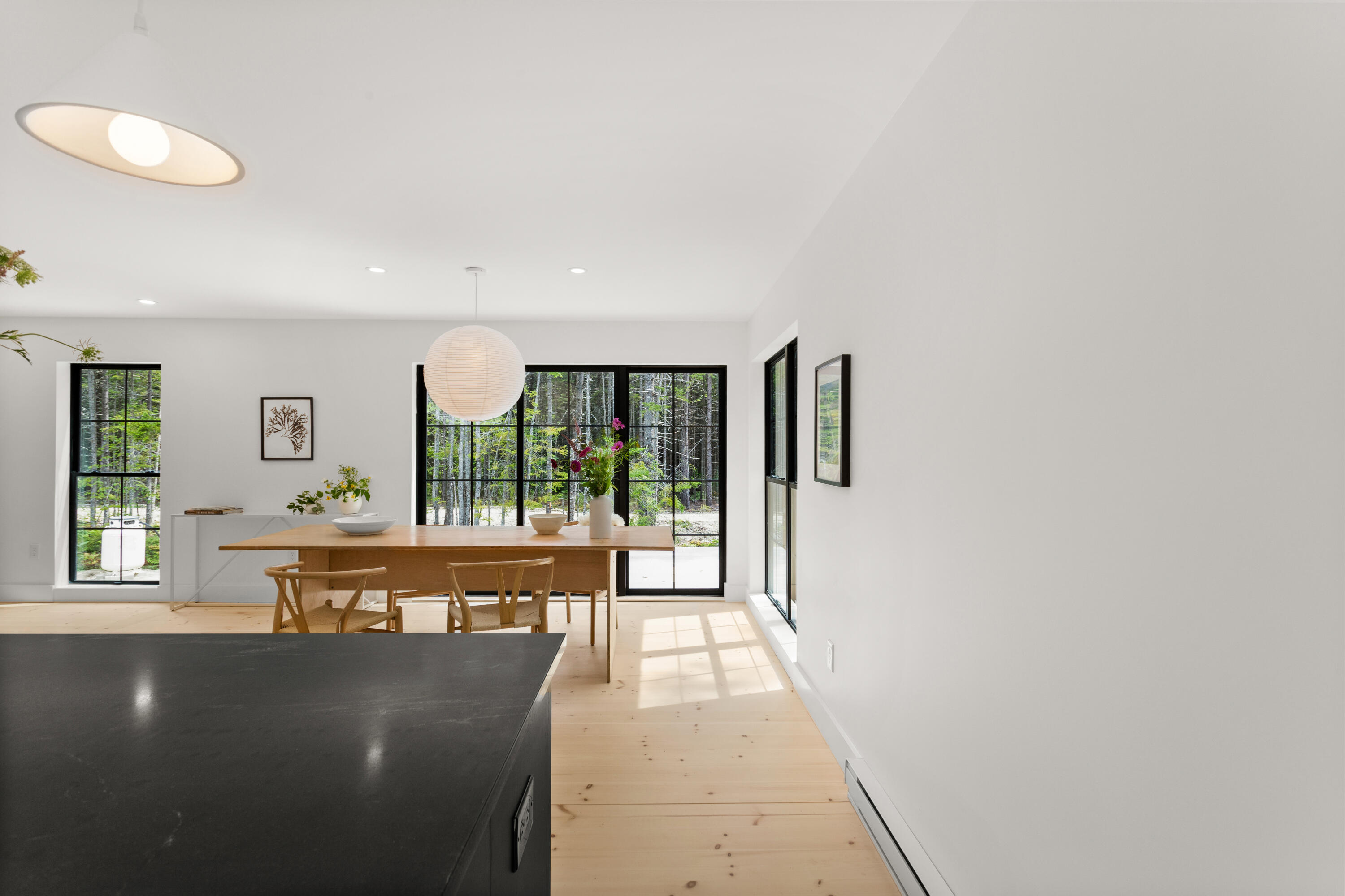 117 Flye Point Road Brooklin, ME 04616 - Photo 16 of 54 Kitchen to Dining, Deck