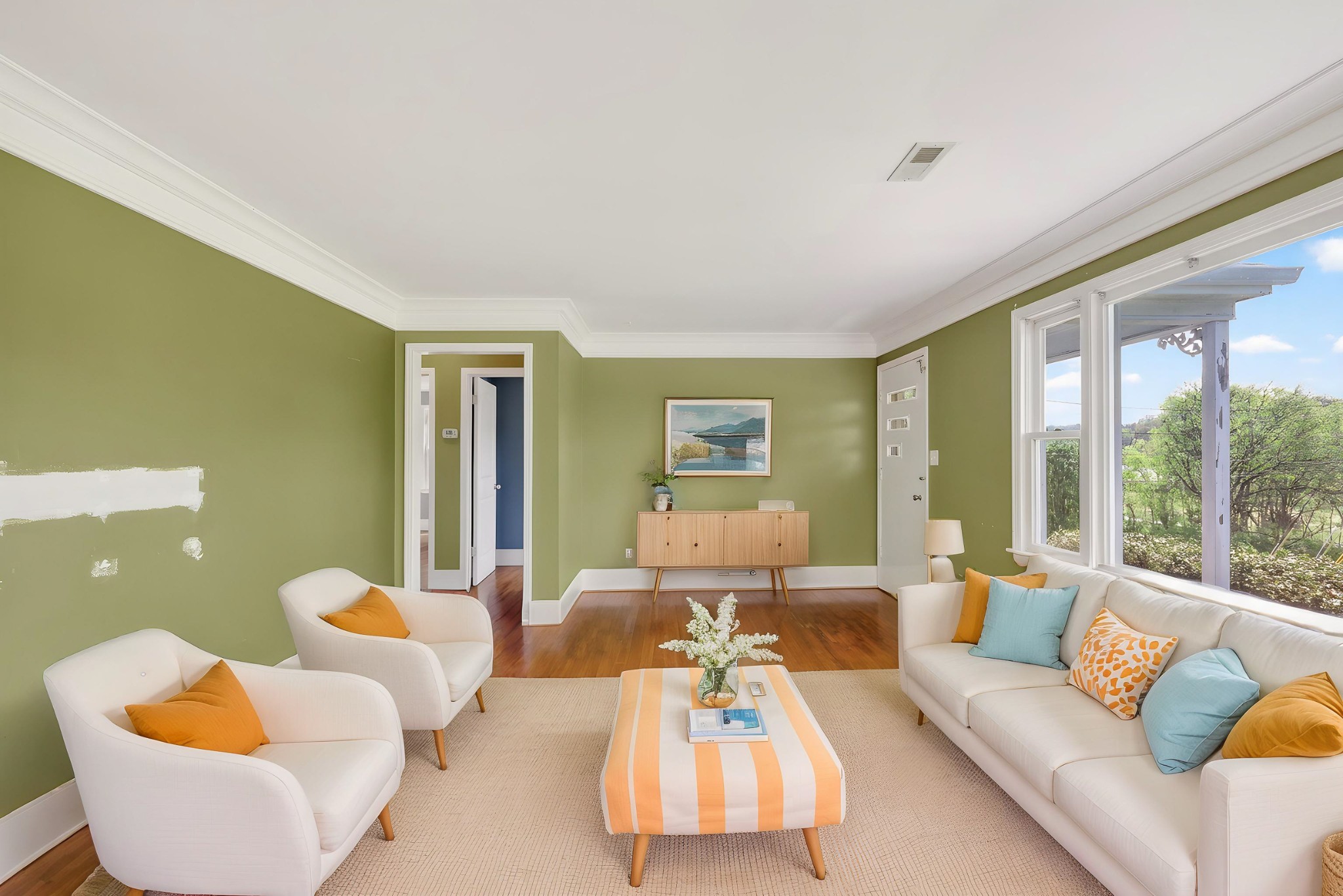 4676 Harpeth-Peytonsville Road Thompson's Station, TN 37179 - Photo 53 of 84 a living room with furniture and a large window