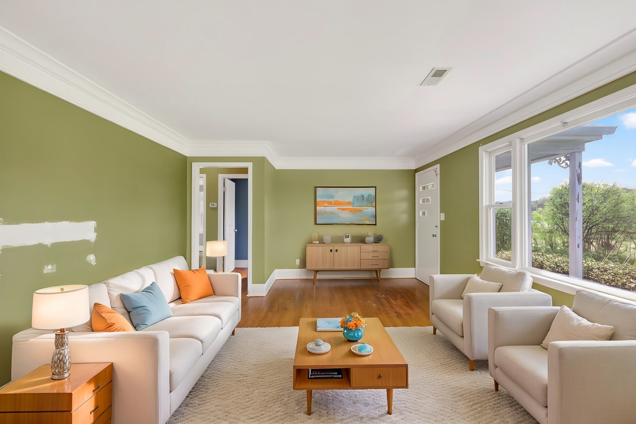 4676 Harpeth-Peytonsville Road Thompson's Station, TN 37179 - Photo 54 of 84 a living room with furniture and a large window