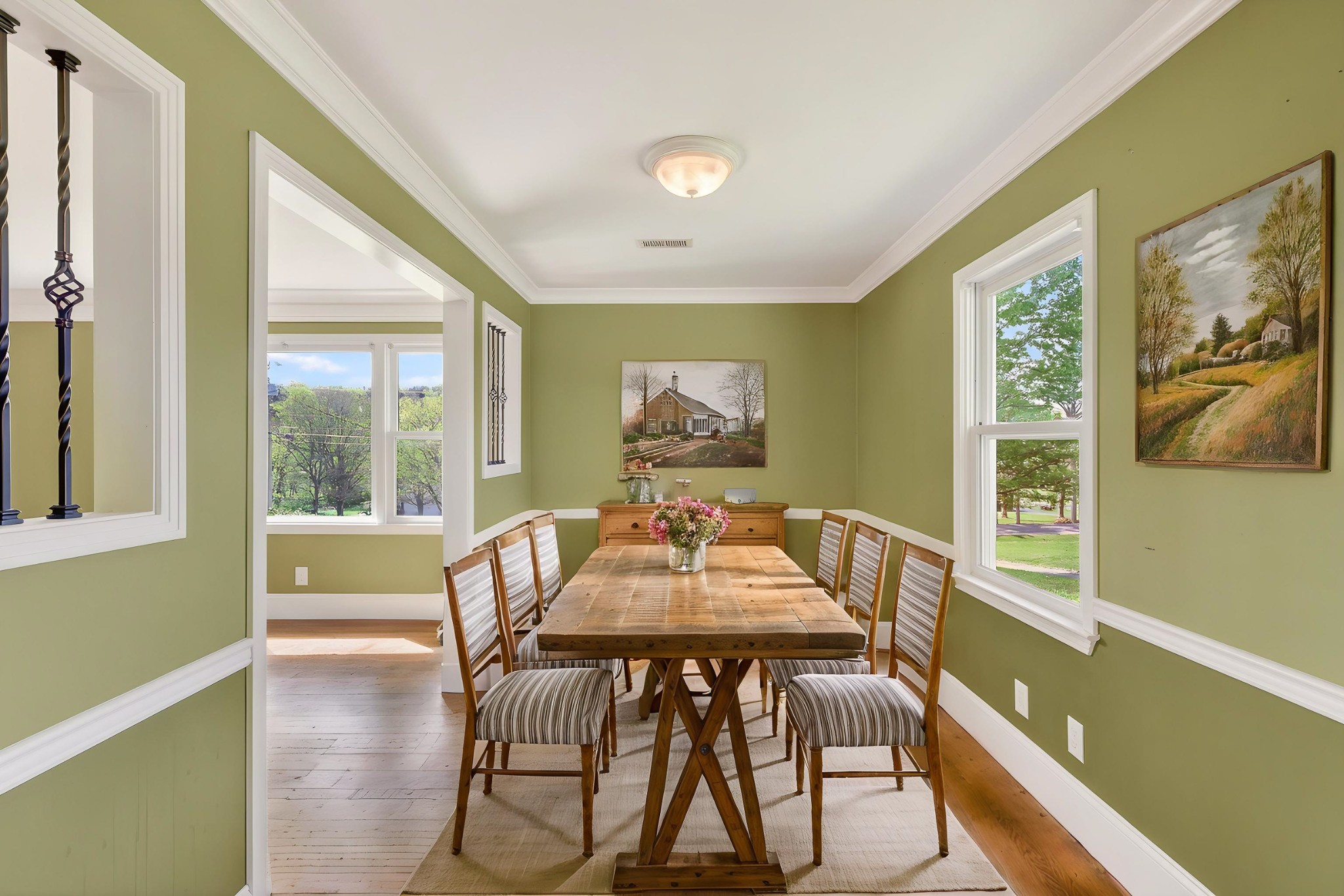 4676 Harpeth-Peytonsville Road Thompson's Station, TN 37179 - Photo 70 of 84 a view of a dining room with furniture window and outside view