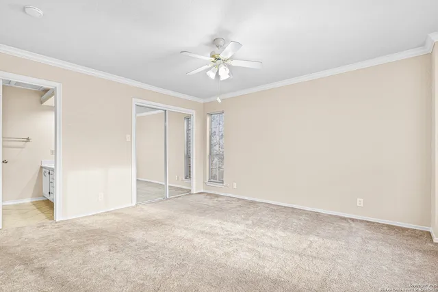 a view of an empty room