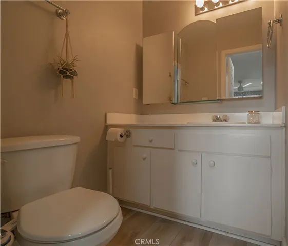 a view of a building with sitting area