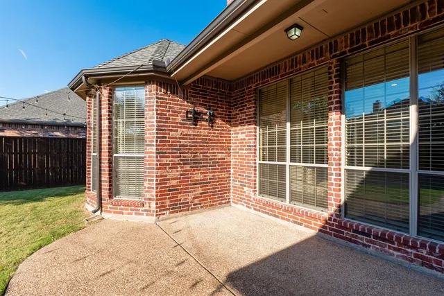a backyard of a house