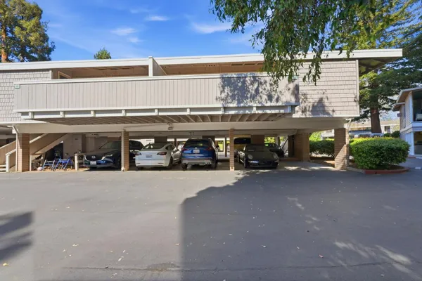 a view of a car garage
