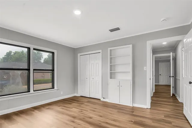 a house view with a garden space