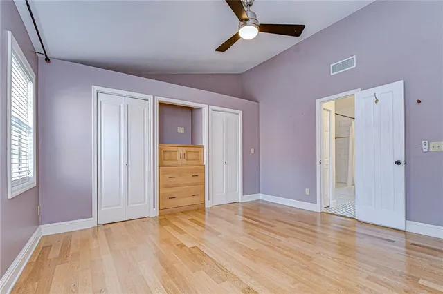wooden floor and windows in a room
