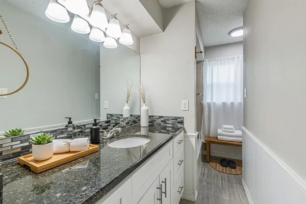 a backyard of a house