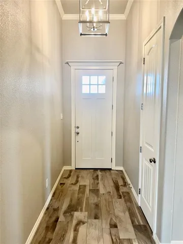 wooden floor with a window