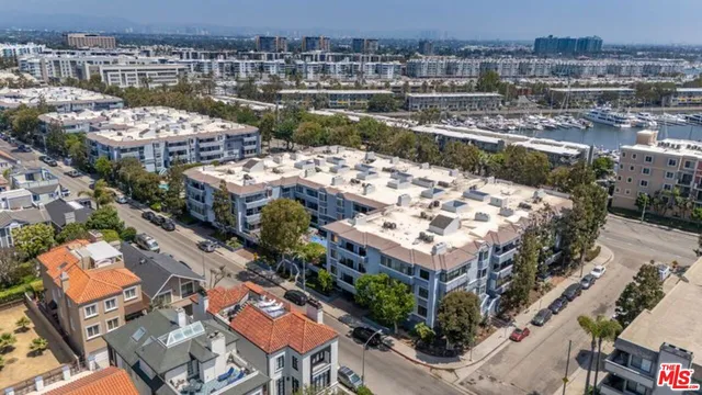 a city view with tall buildings