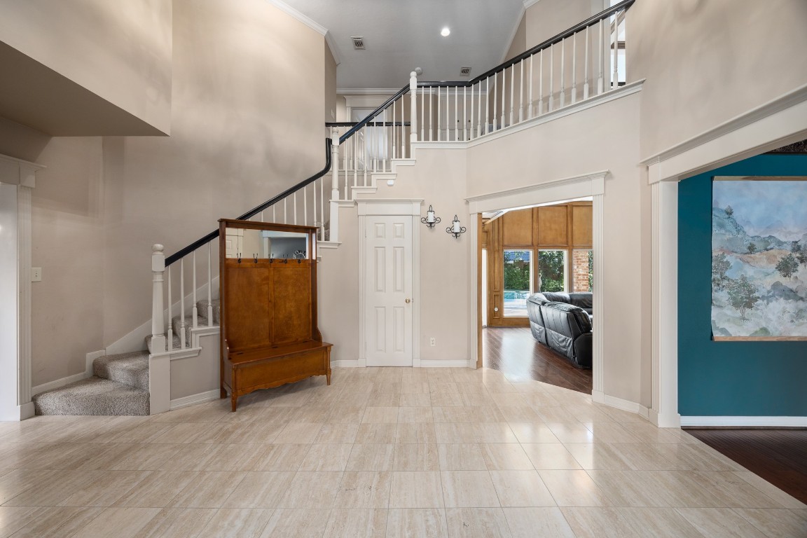 8807 Chelmsford Lane Spring, TX 77379 - Photo 4 of 50 a view of entryway and hall with wooden floor