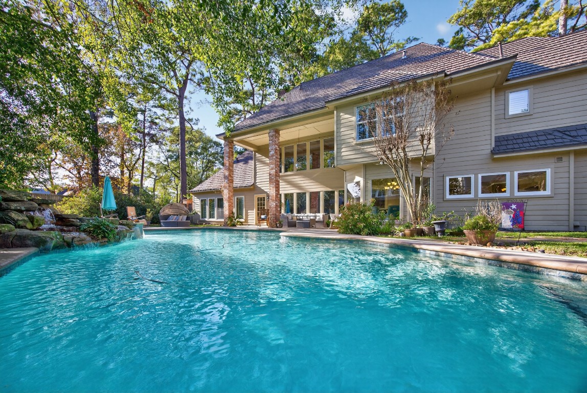 8807 Chelmsford Lane Spring, TX 77379 - Photo 42 of 50 front view of a house with a yard