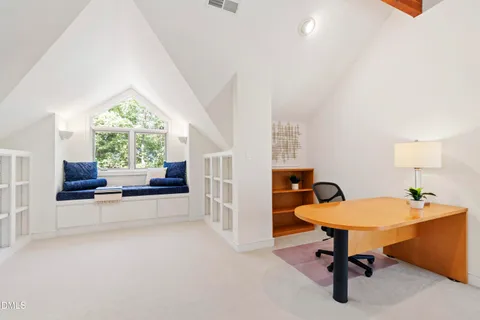 a view of backyard of house