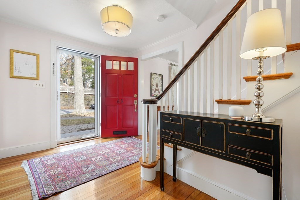 63 Standish Road Milton, MA 02186 - Photo 2 of 38 a view of an entryway with wooden floor