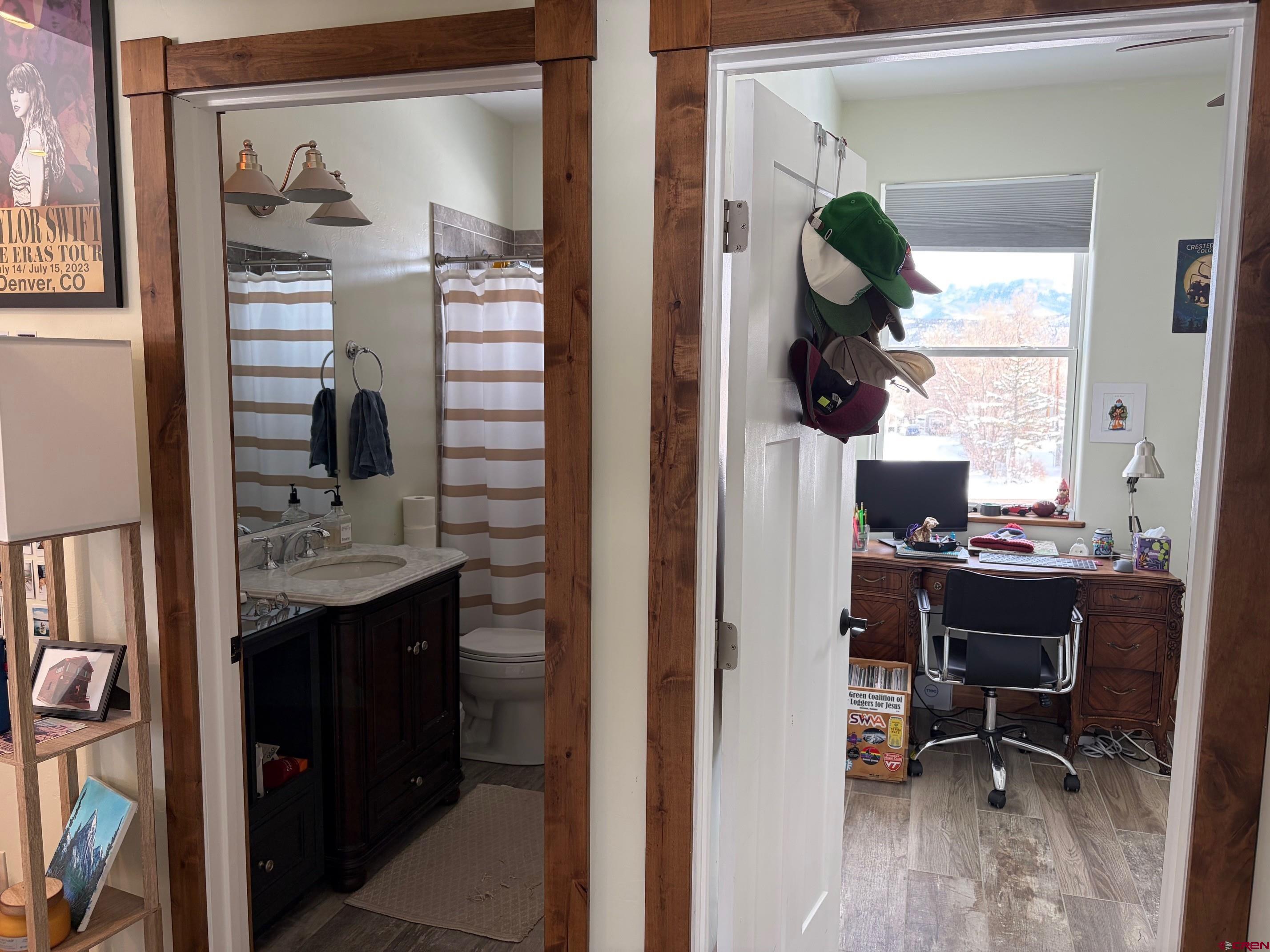 139 South Charlotte Street Ridgway, CO 81432 - Photo 14 of 26 a view of workspace with a window and bathroom