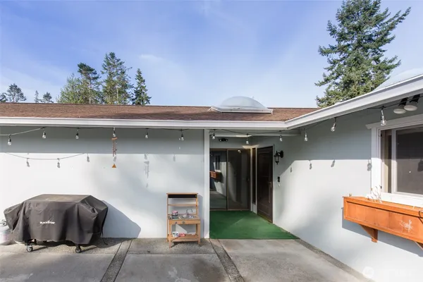 a front view of a house with a garage