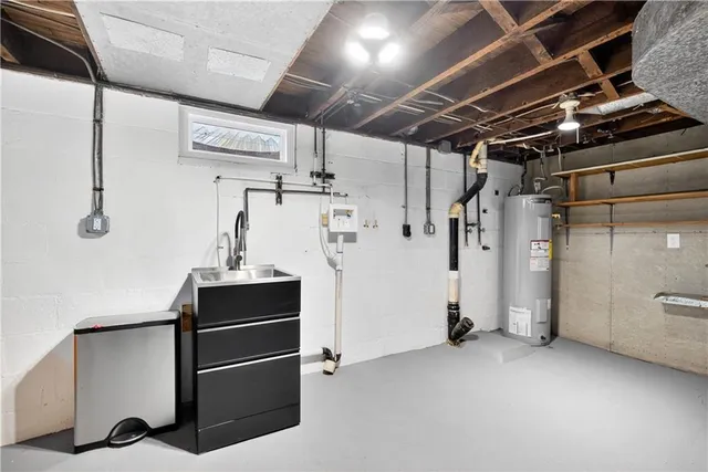 a view of a storage room