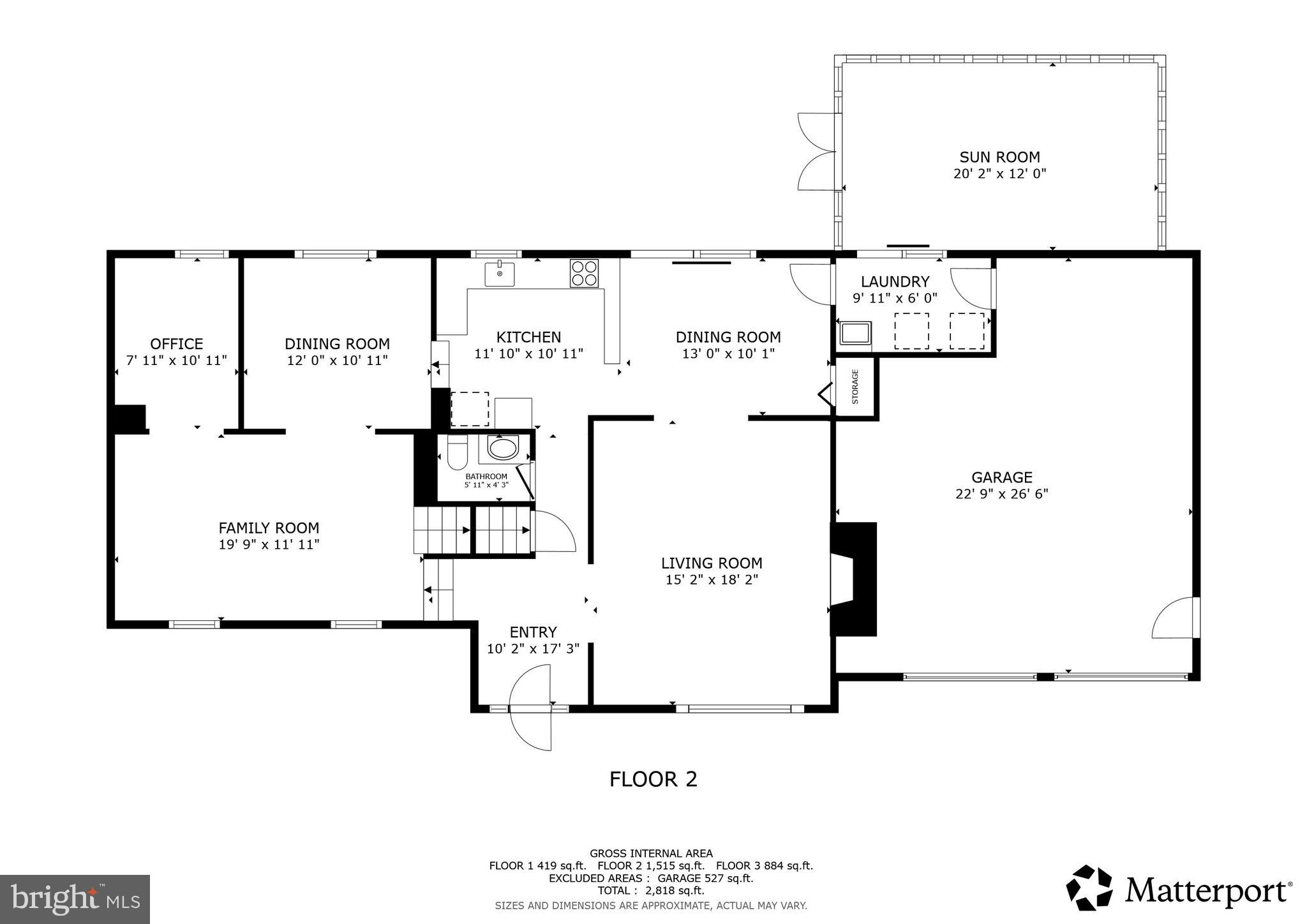 2304 Hidden Valley Lane Silver Spring, MD 20904 - Photo 52 of 54 Floor Plan - Main Level