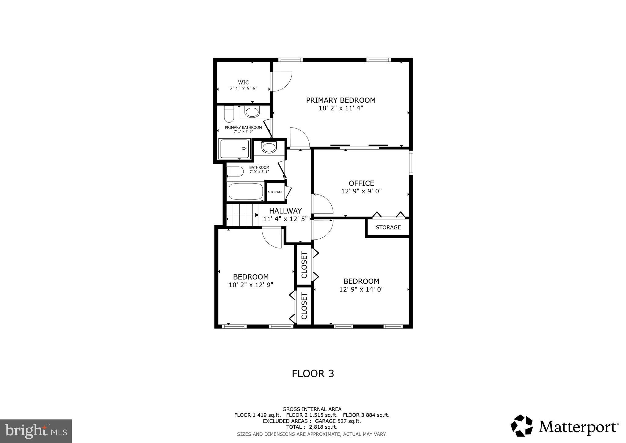 2304 Hidden Valley Lane Silver Spring, MD 20904 - Photo 53 of 54 Floor Plan - Upper Level