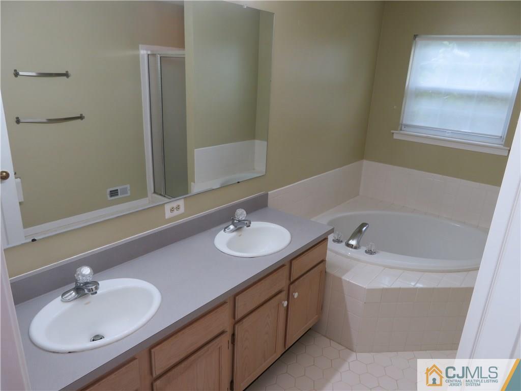 125 Castleton Road Princeton, NJ 08540 - Photo 12 of 24 a bathroom with a sink and a mirror