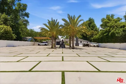 a view of outdoor space with seating