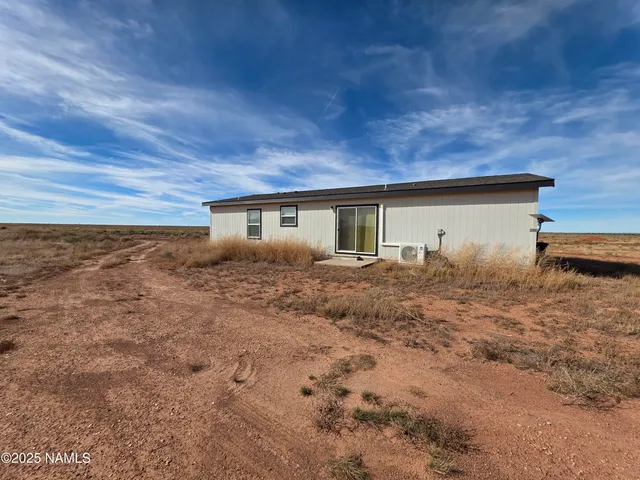 a view of a terrace with a mountain