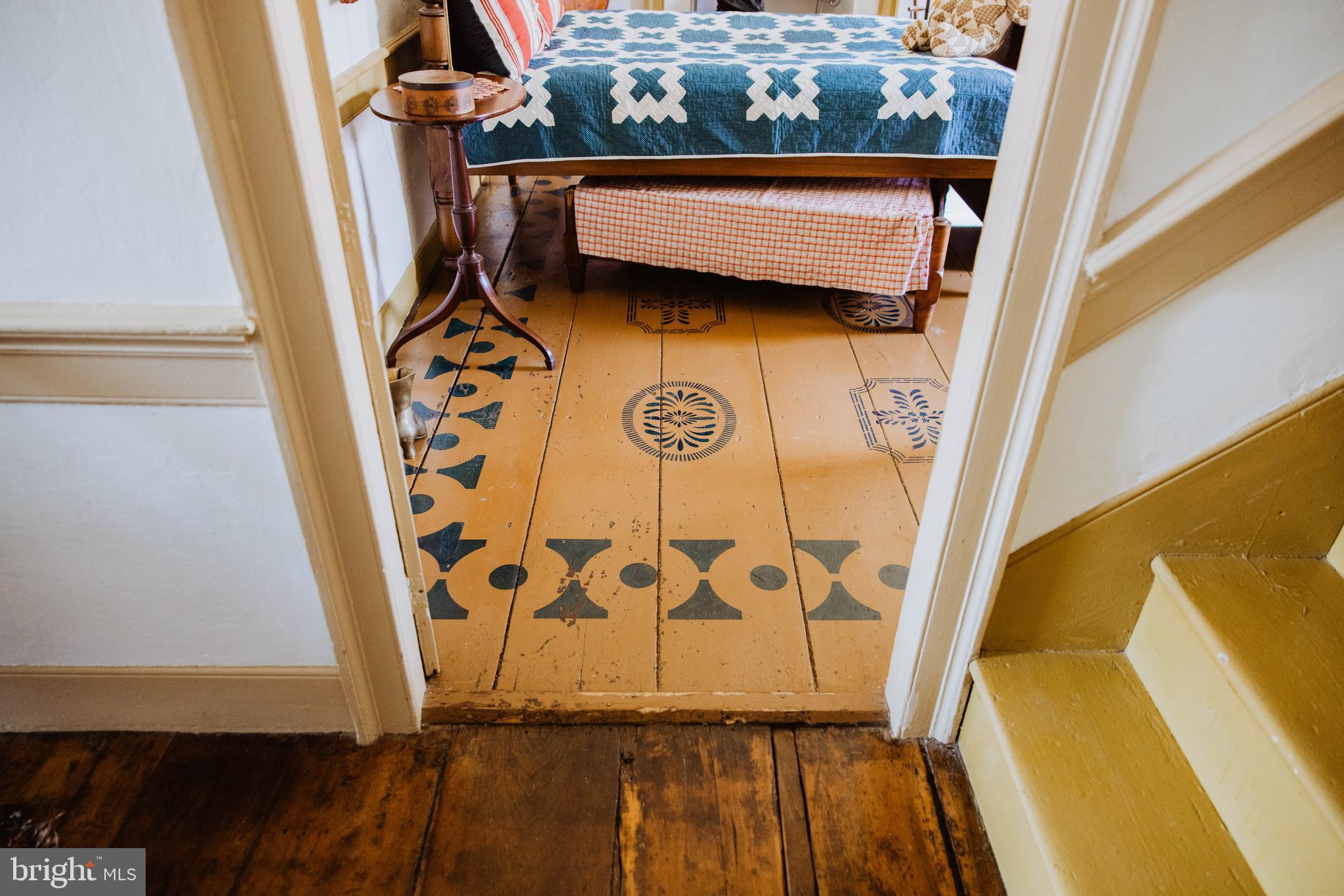 1861 Ridge Road Pottstown, PA 19465 - Photo 41 of 71 Bedroom 2 - Wood Stenciled Floor