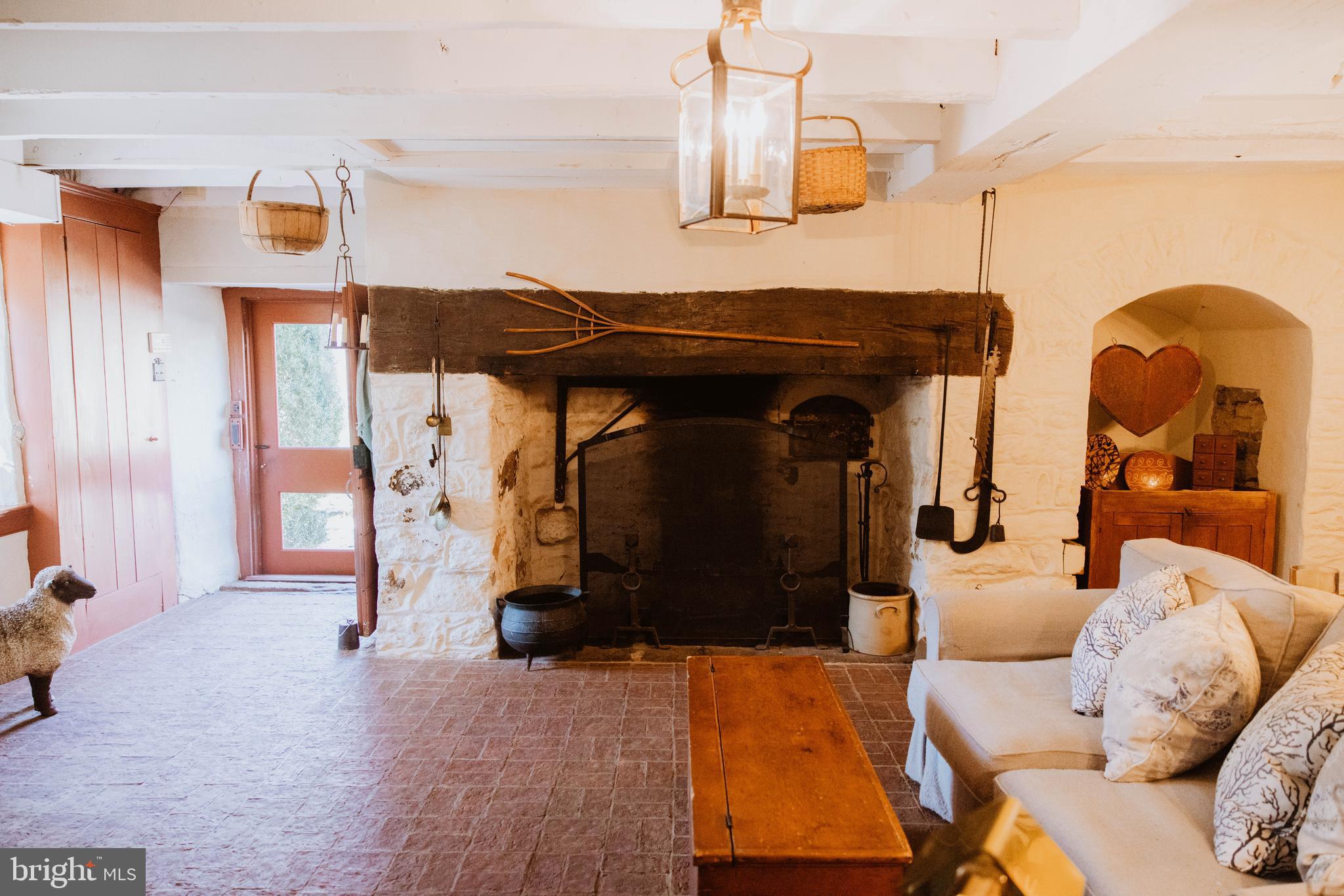 1861 Ridge Road Pottstown, PA 19465 - Photo 56 of 71 Lower-Level Fireplace and Walkout to Backyard