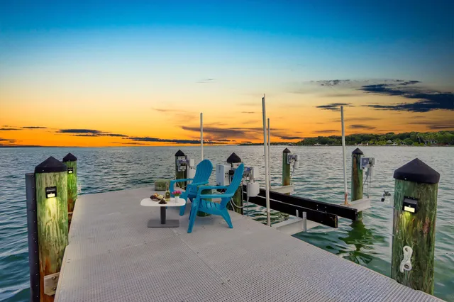 a view of a terrace with chairs