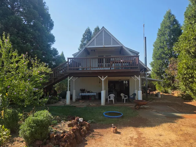a room with a table and chairs