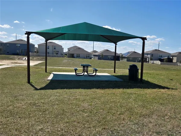 a view of outdoor space with seating