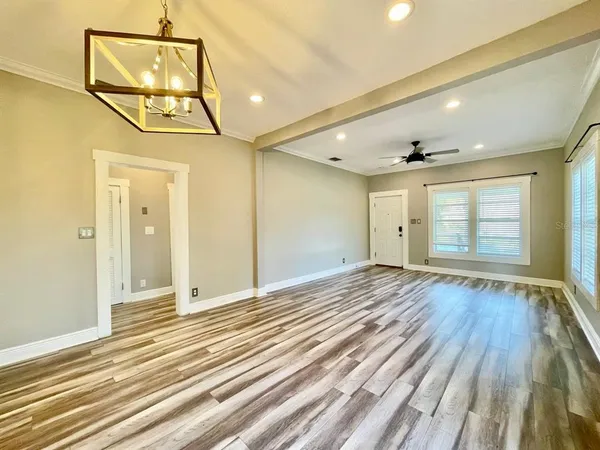 a view of an empty room