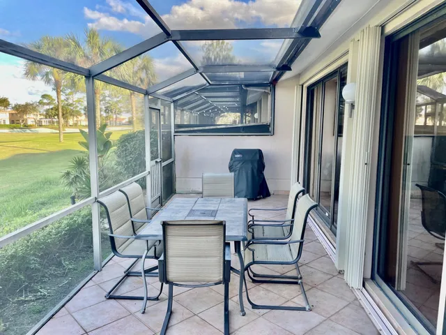 a view of an outdoor seating