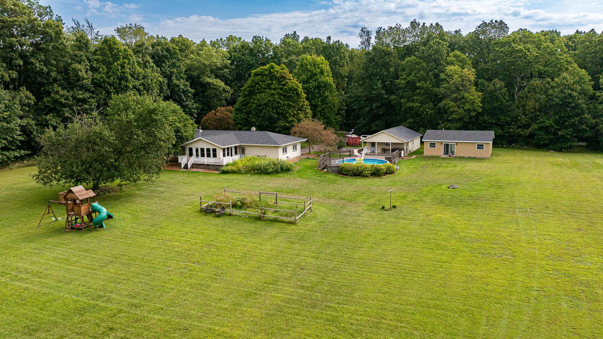 11742 Strait Road Hanover, MI 49241 - Photo 50 of 55 11742 Strait Rd Hanover MI (Aerial)-2