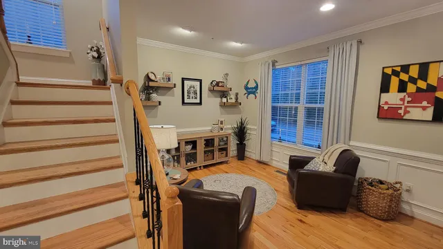 a bedroom with a bed and furniture