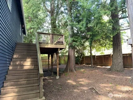 a view of outdoor space and deck