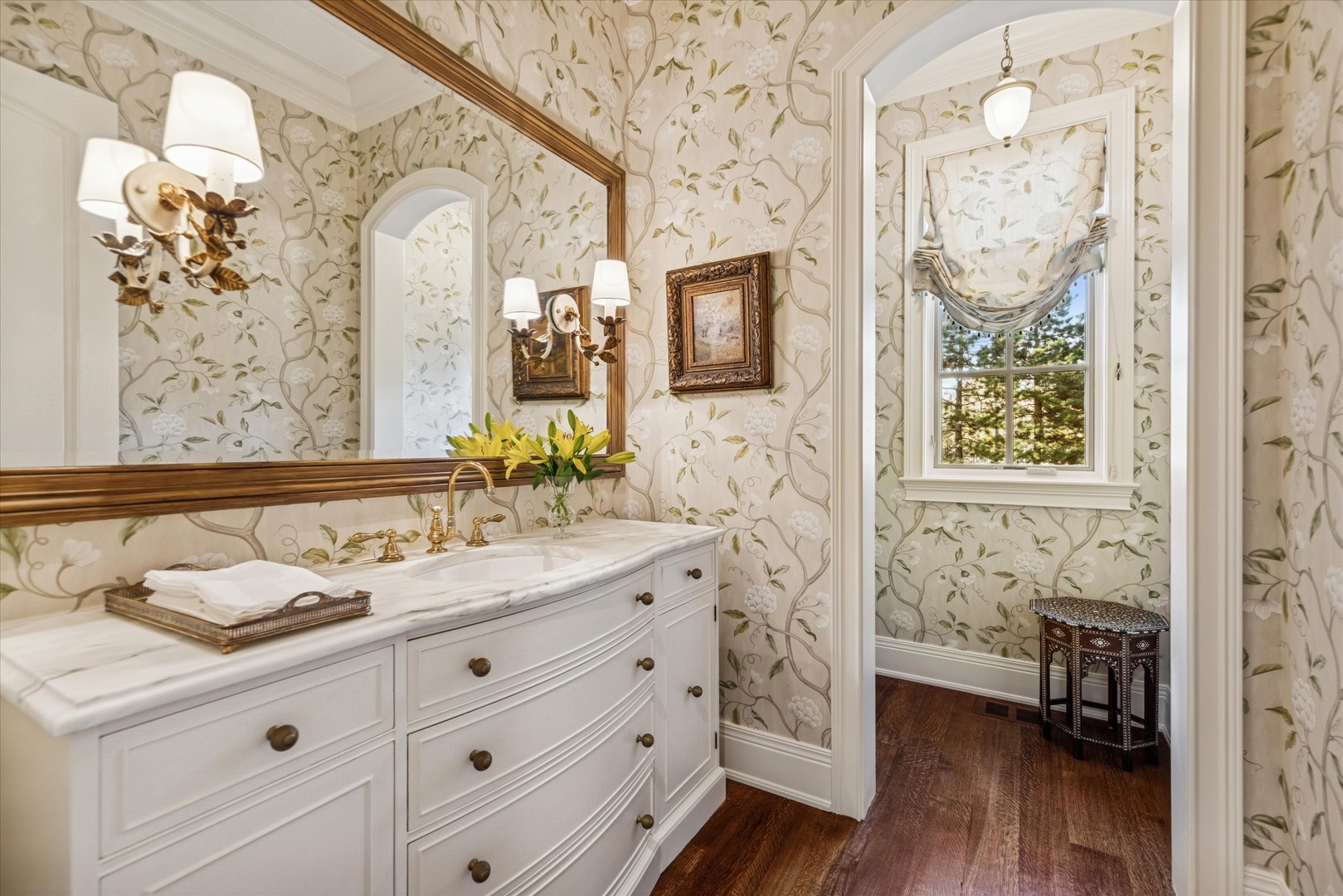 2450 Persimmon Drive St. Charles, IL 60174 - Photo 38 of 111 a bathroom with a double vanity sink mirror and shower