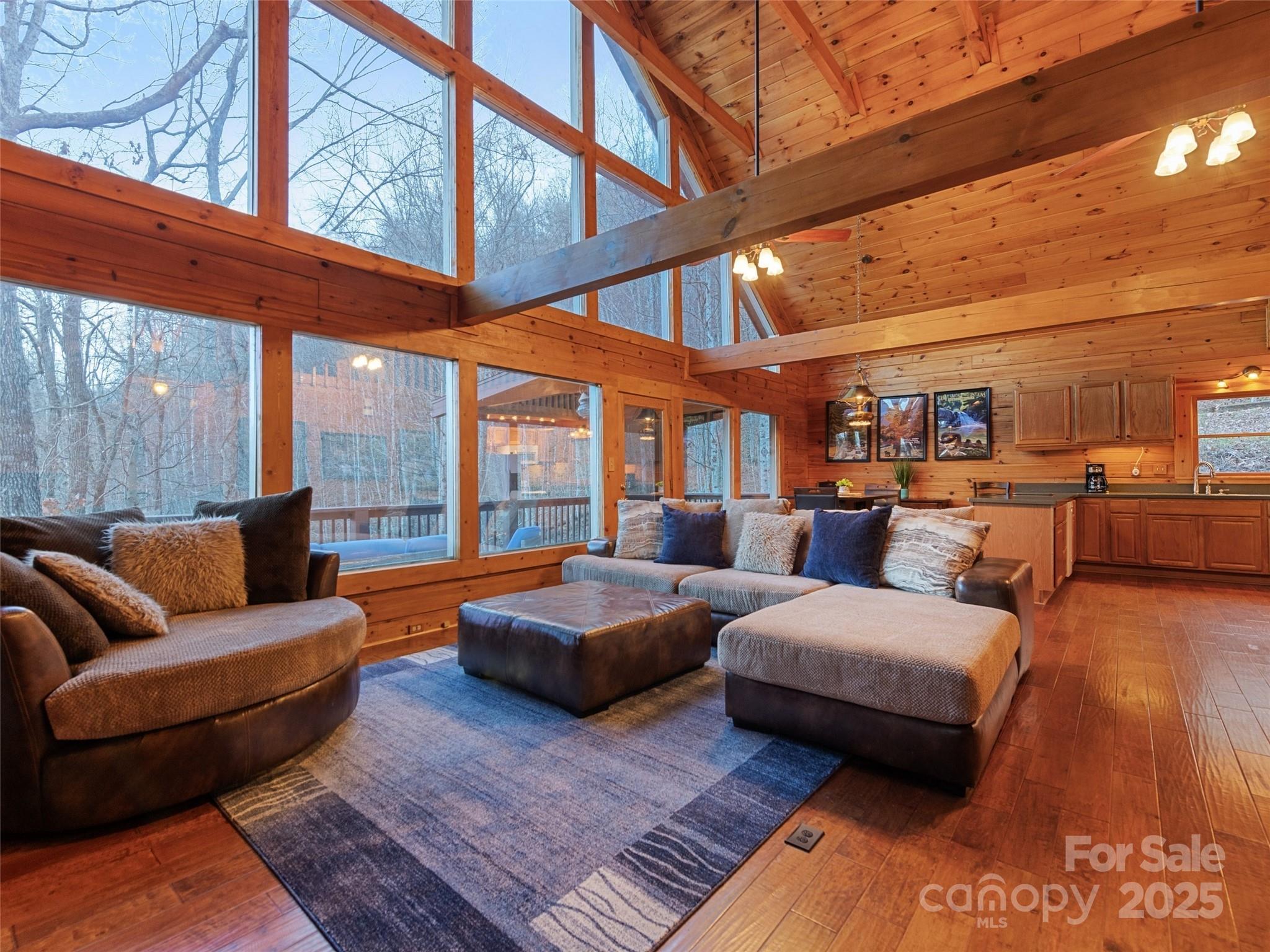 36 Wonder View Point Waynesville, NC 28785 - Photo 13 of 40 a outdoor living space with furniture and a rug